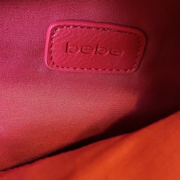 Bebe Red Studded Backpack - Picture 2 of 13